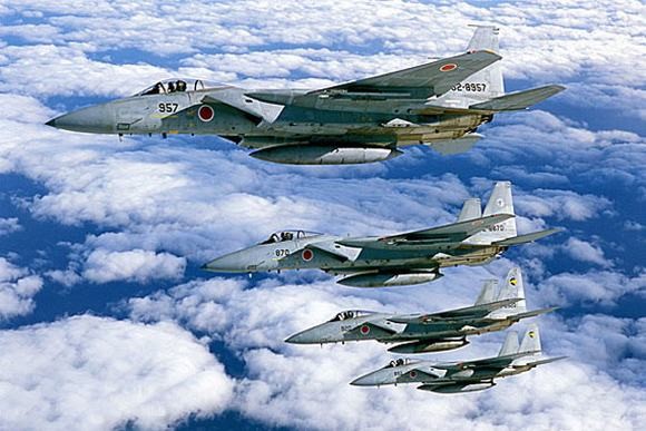 Biên đội máy bay chiến đấu F-15J của Lực lượng Phòng vệ Nhật Bản